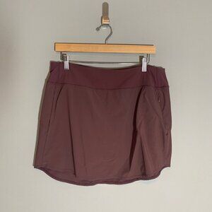 Knix Women Athletic Leakproof Skort Mauve Large Active Skirt with Built-in Liner